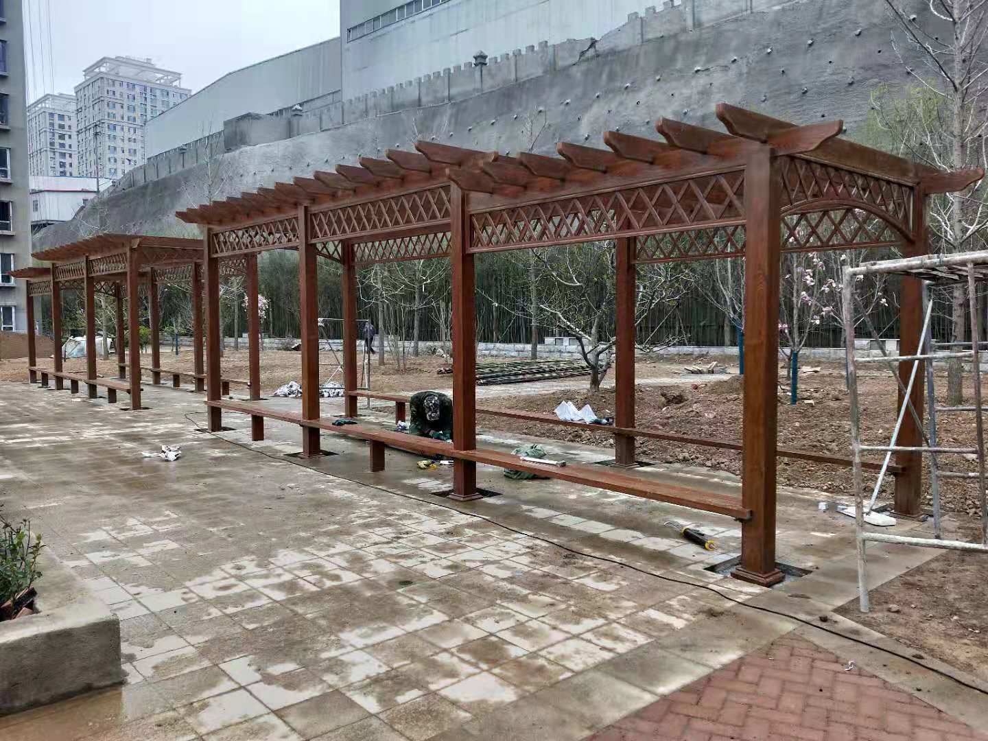 鋁合金廊架有什么結構特點